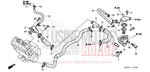 THERMOSTAT CBR600RR5 de 2005